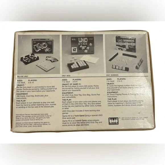 Vintage 1987 UNO Dice Game Set - Picture 2 of 7